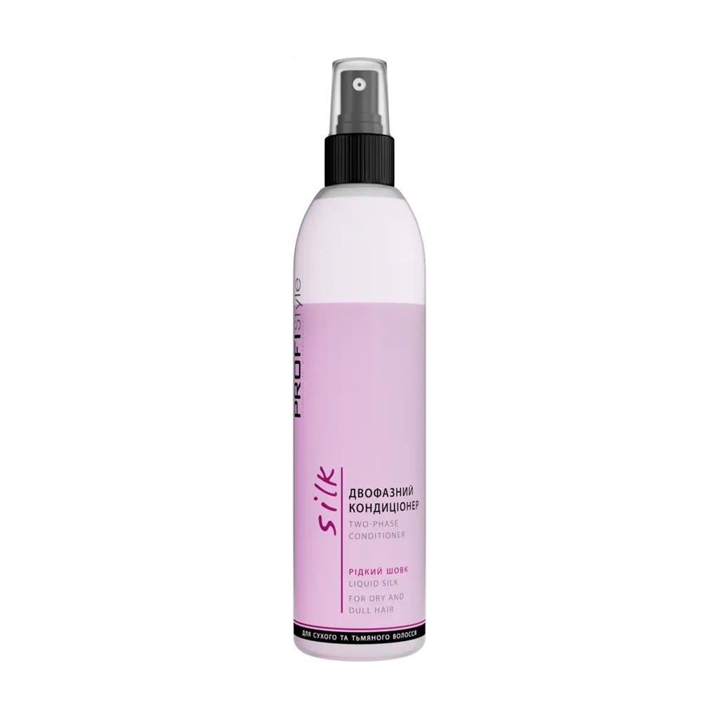Двофазний кондиціонер Profi Style Silk Two-Phase Conditioner Рідкий шовк, для сухого та тьмяного волосся, 250 мл